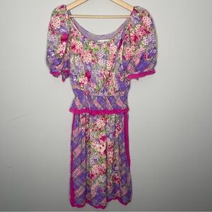 Women’s vintage Diane Dickinson for gentilesse floral dress medium med